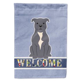 Staffordshire Bull Terrier - Blue - Welcome House Flag