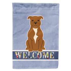 Staffordshire Bull Terrier - Brown - Welcome House Flag
