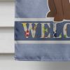 Staffordshire Bull Terrier - Chocolate - Welcome House Flag