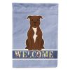 Staffordshire Bull Terrier - Chocolate - Welcome House Flag