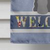 Schnauzer - Miniature - Black and Silver - Welcome House Flag