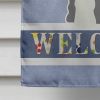 Schnauzer -Miniature - Salt and Pepper - Welcome House Flag