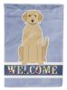 Labrador Retriever - Yellow - Welcome House Flag