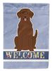 Labrador Retriever - Chocolate 1 - Welcome House Flag