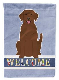 Labrador Retriever - Chocolate 1 - Welcome House Flag