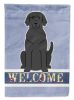 Labrador Retriever - Black 2 - Welcome House Flag