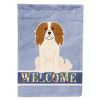 Cavalier King Charles Spaniel 2 Welcome House Flag