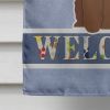 Irish Water Spaniel 1 Welcome House Flag