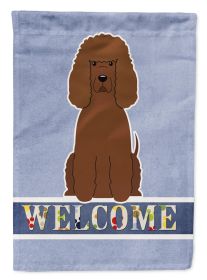 Irish Water Spaniel 1 Welcome House Flag