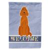 Irish Setter 1 Welcome House Flag