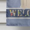 Irish Wolfhound 1 Welcome House Flag