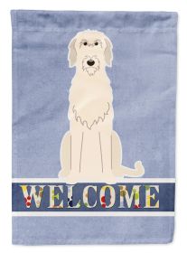 Irish Wolfhound 1 Welcome House Flag