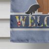 German Shepherd 2 Welcome House Flag