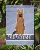 German Shepherd 2 Welcome Garden Flag