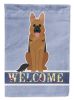 German Shepherd 2 Welcome Garden Flag