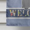 Poodle - Silver 1 - Welcome House Flag