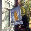 Poodle - Tan - Welcome House Flag