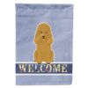 Poodle - Tan - Welcome House Flag