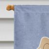 Papillon - Sable and White - Welcome House Flag