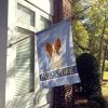 Papillon - Red and White - Welcome House Flag