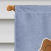 Papillon - Red and White - Welcome House Flag
