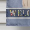 Papillon - Red and White - Welcome House Flag