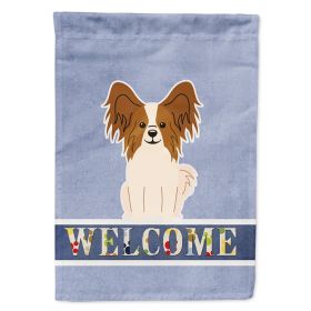 Papillon - Red and White - Welcome House Flag