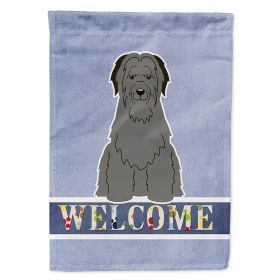 Briard - Black - Welcome House Flag