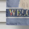 Shih Tzu - Black and White - Welcome House Flag