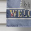 Shih Tzu - Black and Silver - Welcome House Flag