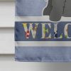 Cocker Spaniel - Black - Welcome House Flag