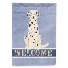 Dalmatian 2 Welcome House Flag