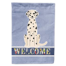 Dalmatian 2 Welcome House Flag