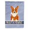 Corgi 2 Welcome House Flag