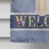 Wire Fox Terrier 1 Welcome House Flag
