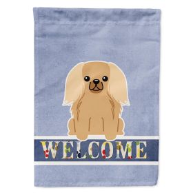 Pekingese - Fawn - Welcome House Flag