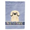 Pekingese - Cream - Welcome House Flag