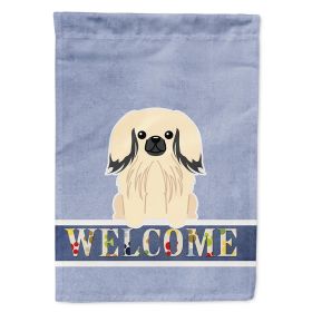 Pekingese - Cream - Welcome House Flag
