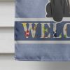 Pekingese - Black - Welcome House Flag