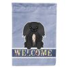 Pekingese - Black - Welcome House Flag