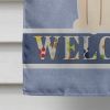Jack Russell Terrier 3 Welcome House Flag