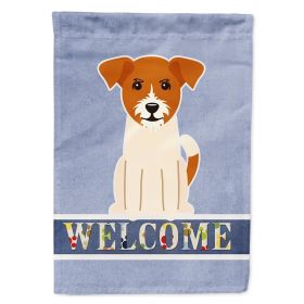 Jack Russell Terrier 3 Welcome House Flag