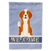 English Foxhound Welcome House Flag