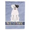 Boxer - White Cooper - Welcome House Flag