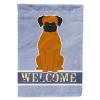 Boxer - Fawn - Welcome House Flag