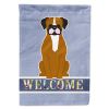 Boxer - Flashy Fawn - Welcome House Flag