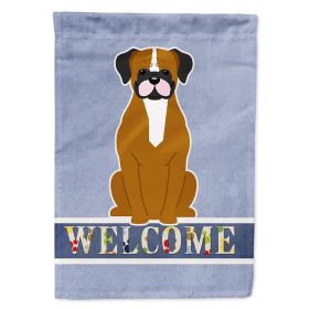 Boxer - Flashy Fawn - Welcome House Flag