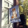 Border Collie - Red and White 1 - Welcome House Flag