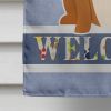 Bulldog - Red and White - Welcome House Flag