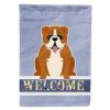 Bulldog - Red and White - Welcome House Flag